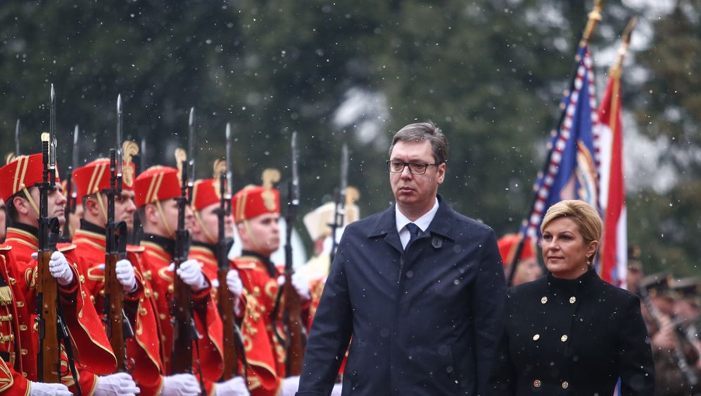 Aleksandar Vučić i Kolinda Grabar-Kitarović (Foto: Pixell)