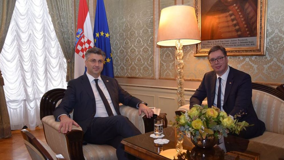 Aleksandar Vučić i Andrej Plenković (Foto: Vlada RH)