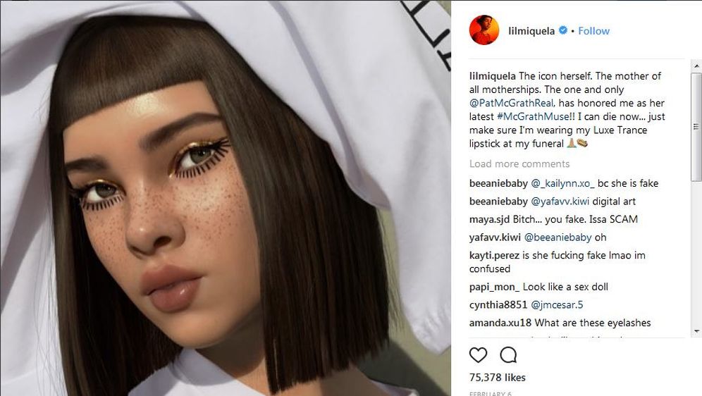 LilMiquela (Foto: Screenshot/Instagram)