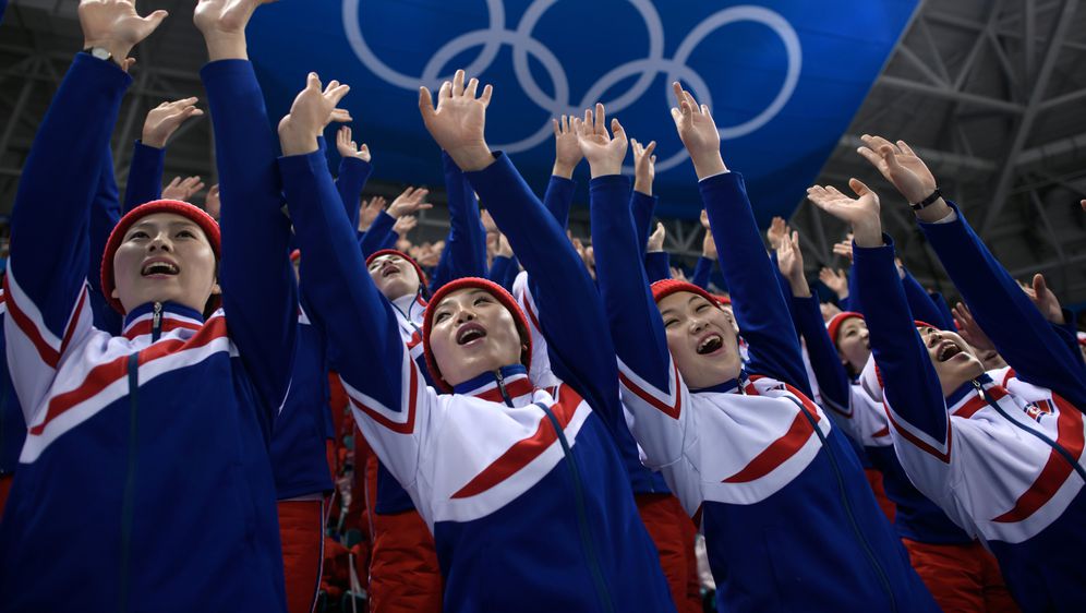 Sjevernokorejske navijačice (Foto: AFP)