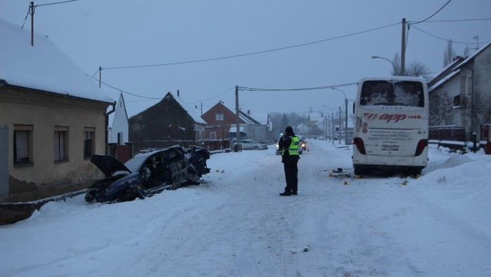 Sudar autobomila i kamiona (Foto: Pozega.eu)