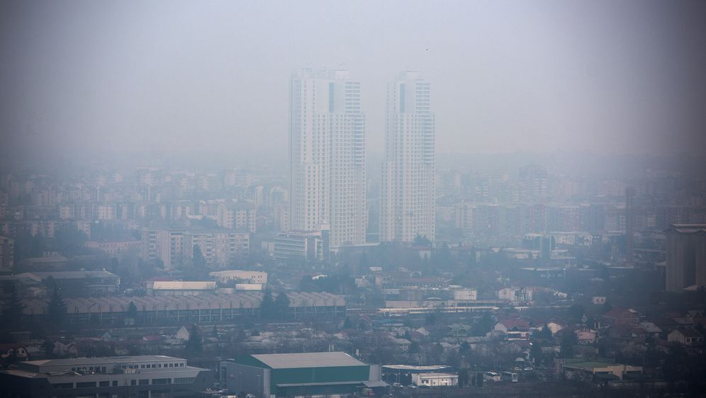 Smog u Skoplju (Foto: AFP)