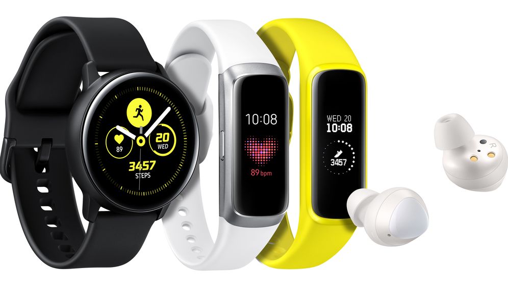 Samsung Galaxy Watch Active, Galaxy Fit, Galaxy Fit E i Galaxy Buds