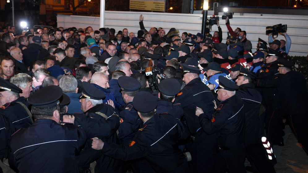 Prosvjed u Albaniji (Foto: AFP)