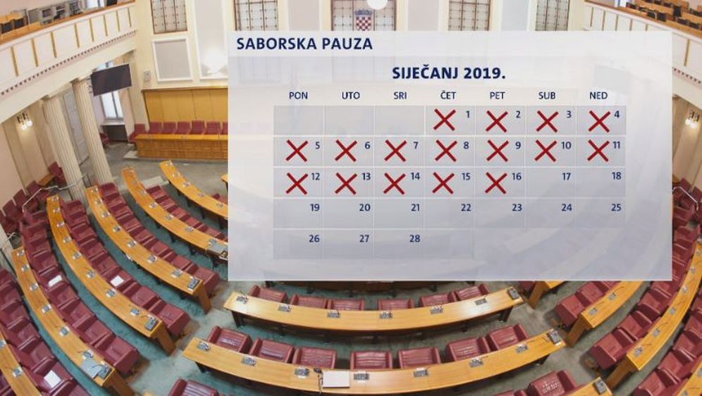 Saborska pauza u siječnju 2019. godine (Foto: Dnevnik.hr)