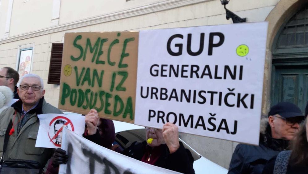 Prosvjed protiv Milana Bandića i GUP-a - 1