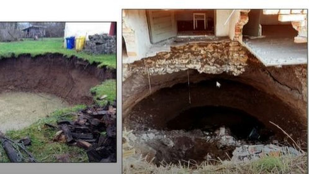Rupe na potresom pogođenim područjima