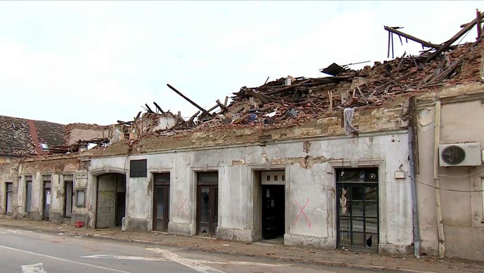 Centar Petrinje uništen nakon potresa
