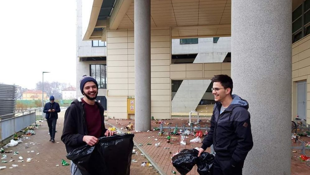 Studenti počistili za sobom nakon druženja u Osijeku