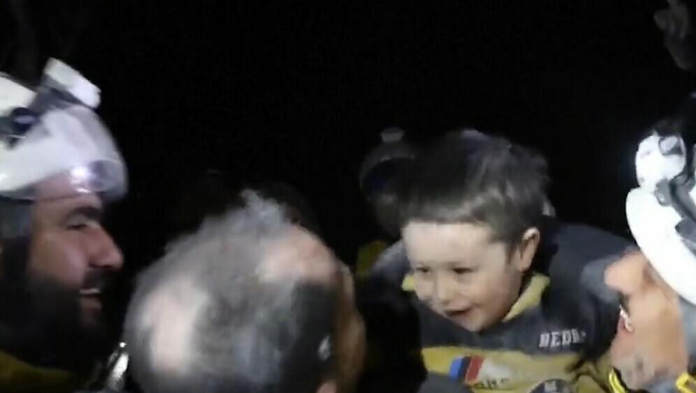 Dječak spašen u Siriji