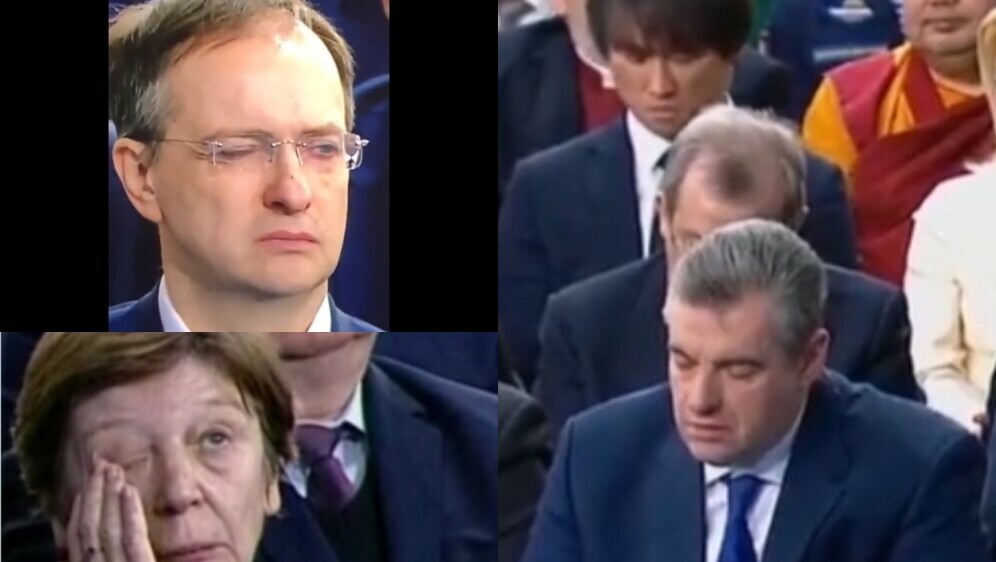 Publika tijekom Putinovog govora