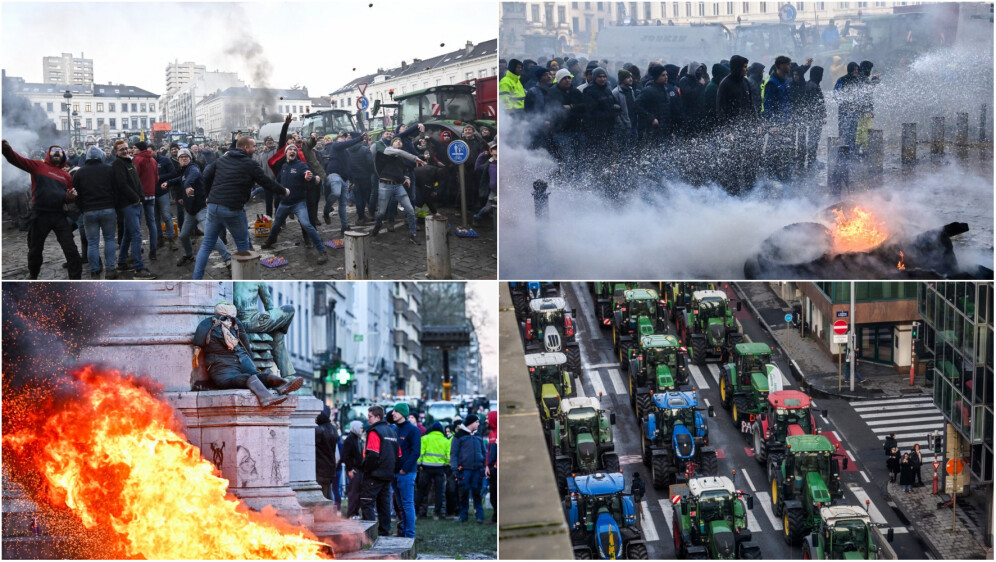 Prosvjed seljaka u Bruxellesu