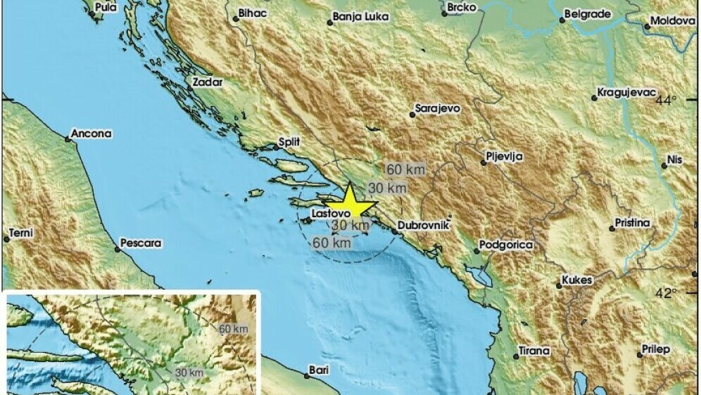 Potres kod Pelješca