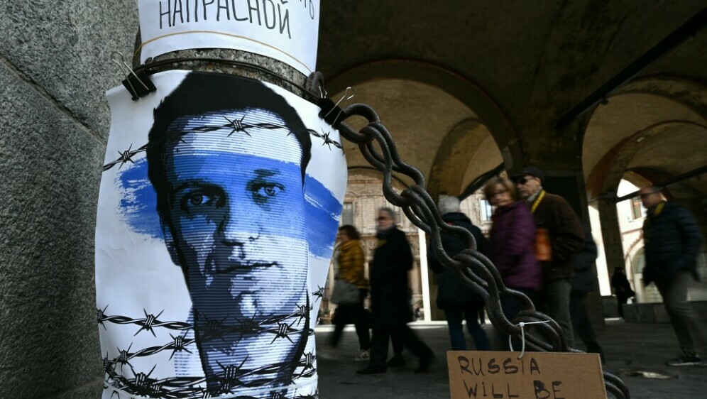 Fotografija Alekseja Navaljnog u Milanu