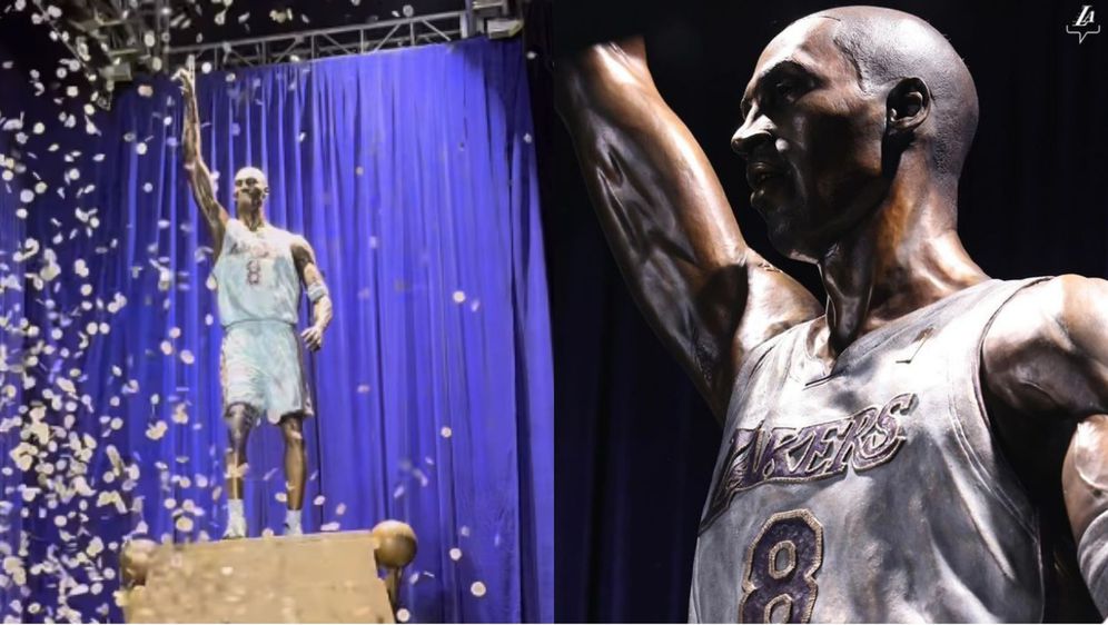 kip nba košarkaša Kobea Bryanta u pozi koju je imao nakon zabijenih 81 poen