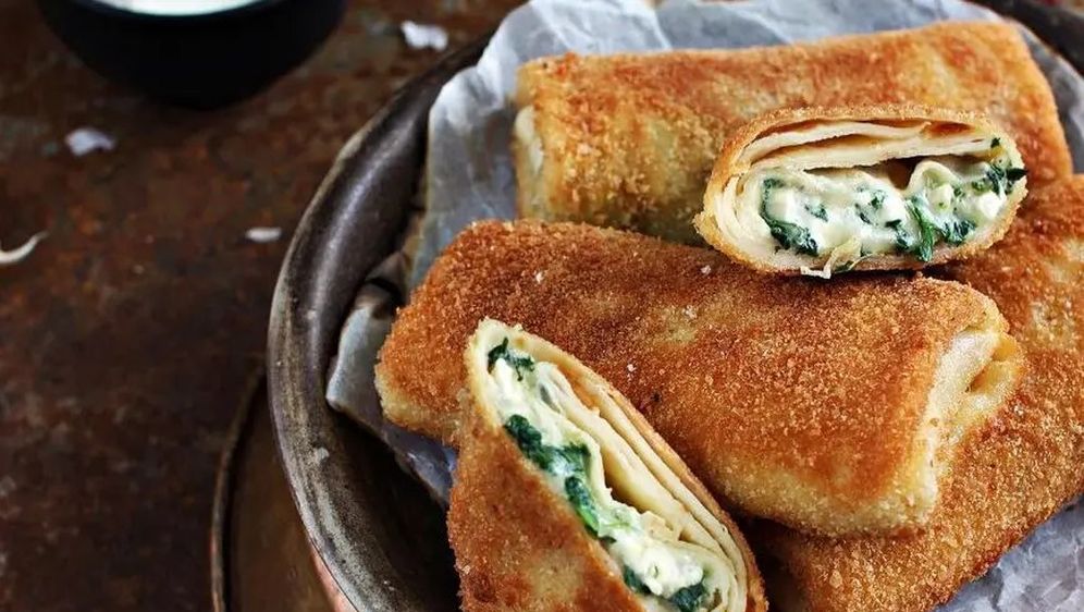 Pohane palačinke sa špinatom i sirom