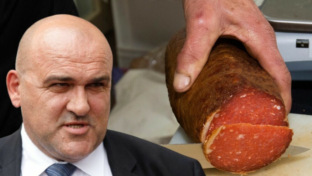 Bivši gradonačelnik Županje Davor Miličević i kulen