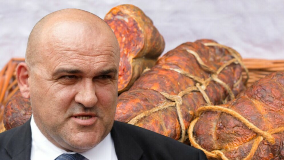 Bivši gradonačelnik Županje Davor Miličević i kulen