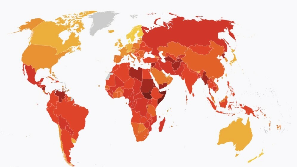 Svjetski indeks korupcije 2024.