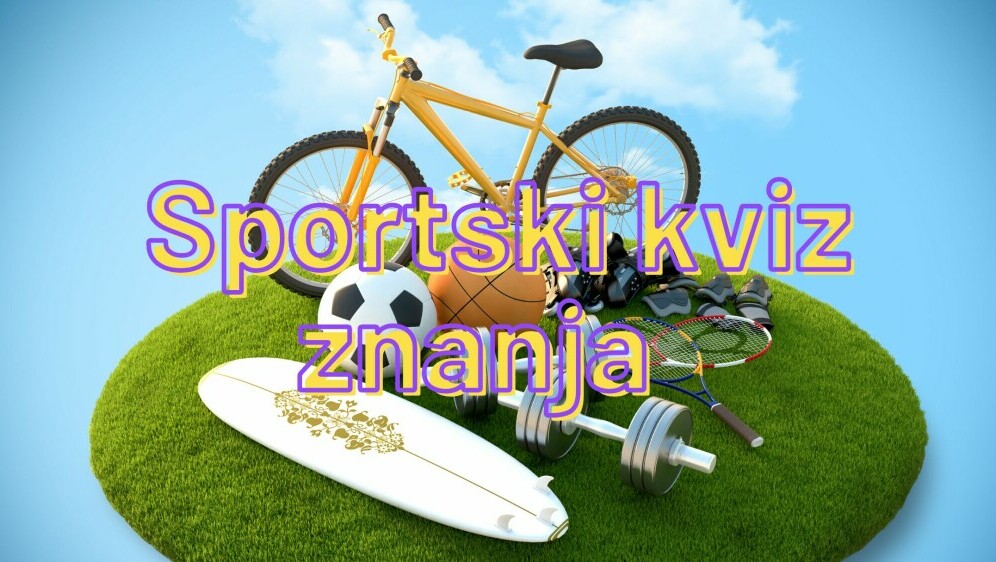 Rekviziti raznih sportova i naslov kviza