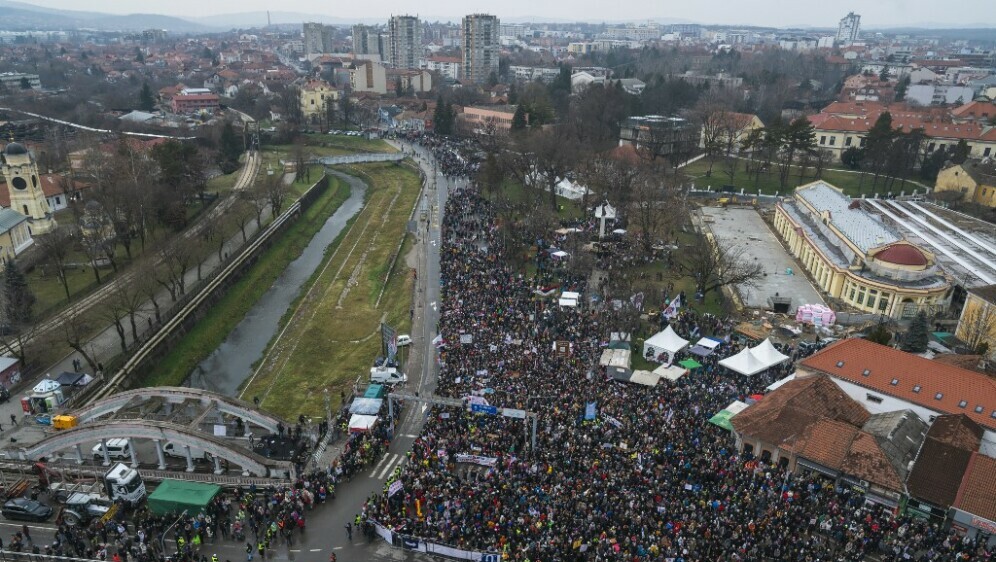 Skup u Kragujevcu u znak podrške studentskim blokadama - 5