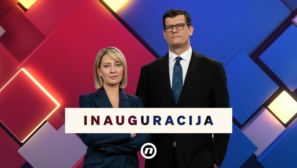 Reporteri Nove TV Sabina Tandara Knezović i Hrvoje Krešić