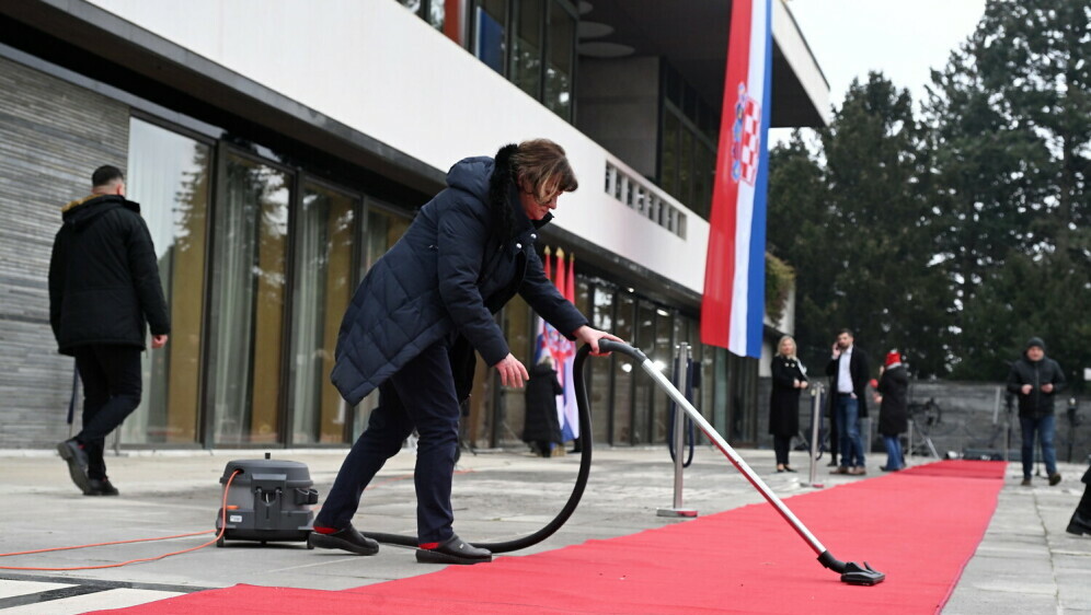 Posljednje pripreme za svečanost inauguracije predsjednika RH Zorana Milanovića - 6