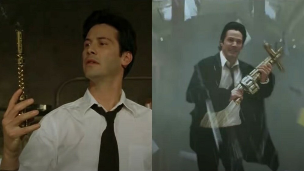 Glumac Keanu Reeves u ulozi Constantinea u filmu iz 2005.