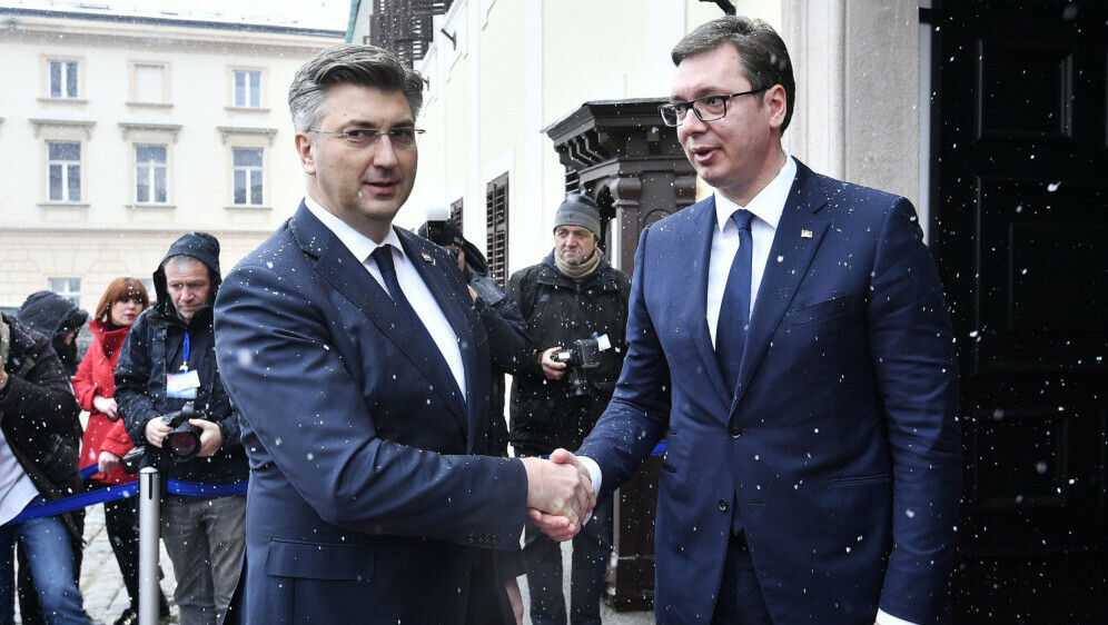 Andrej Plenković i Aleksandar Vučić