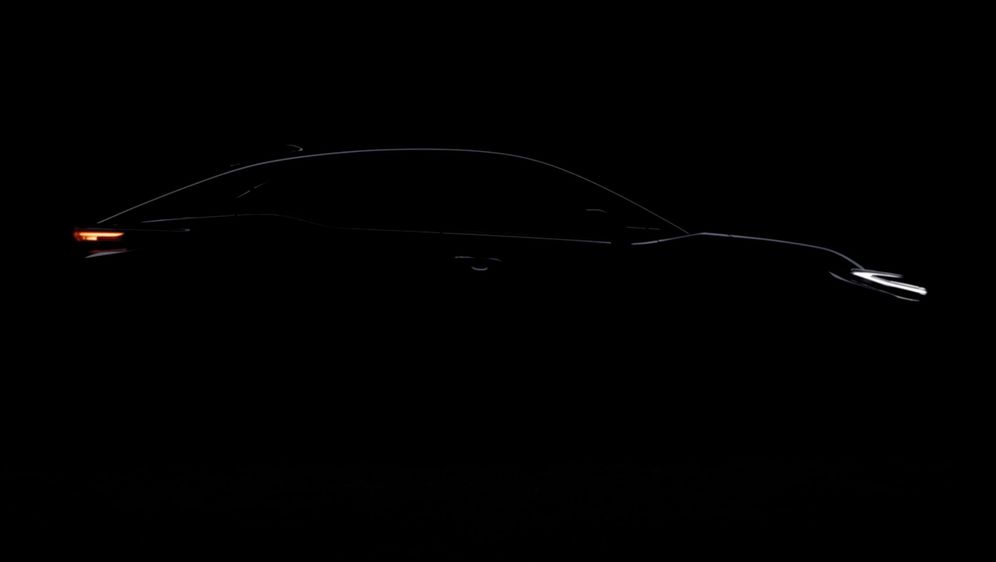 Silueta nove električne Toyote