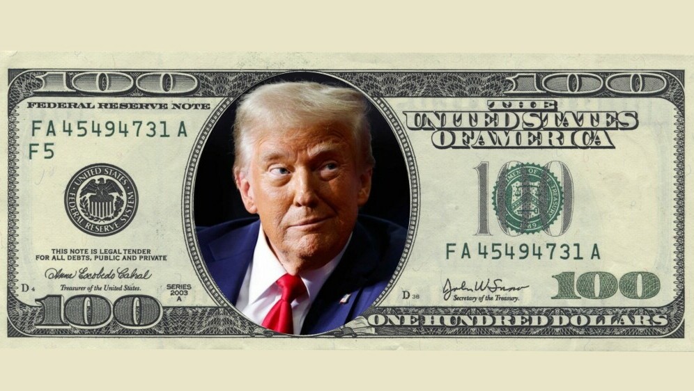 Američki predsjednik Donald Trump na novčanici od 100 dolara