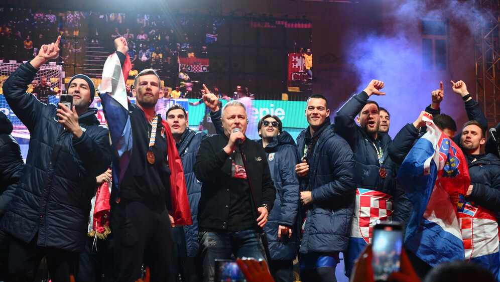 Thompson s rukometašima na Trgu bana Jelačića - 4