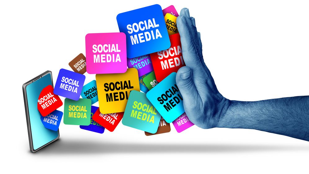 Zabrana društvenih mreža, ilustracija