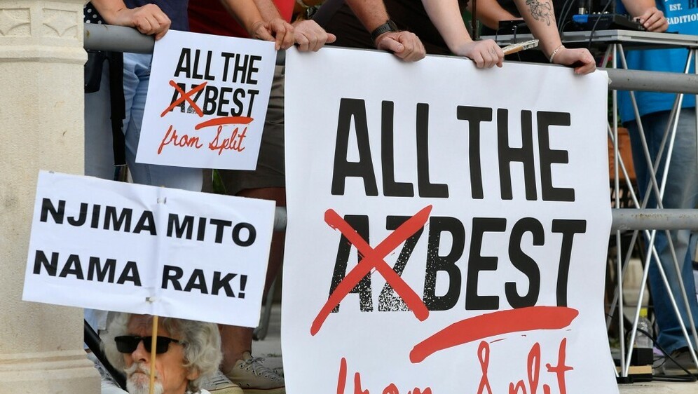 Prosvjed zbog azbesta u Splitu