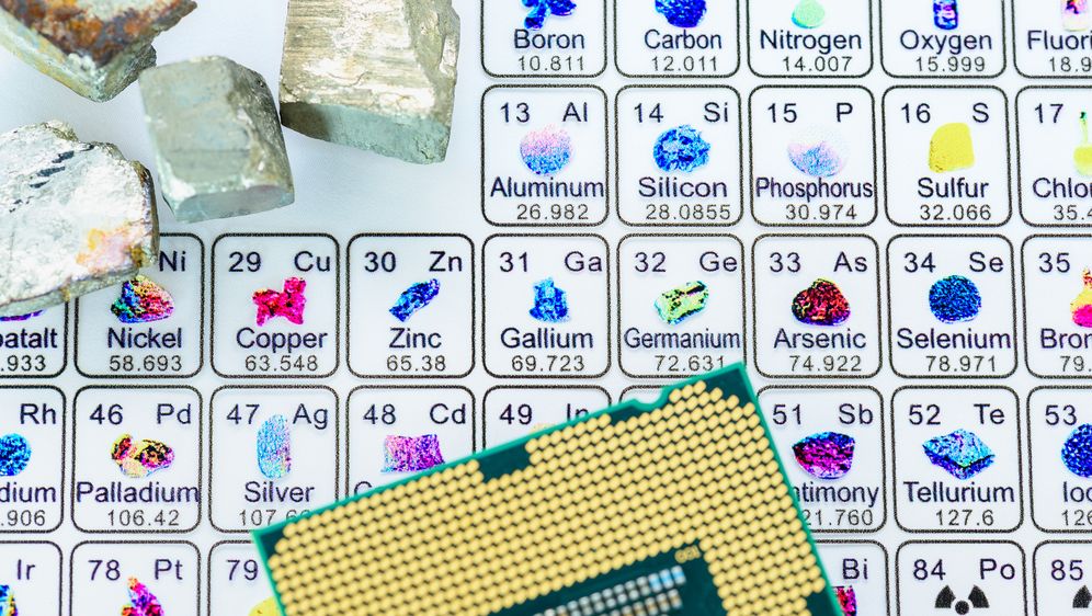 Rijetki zemni minerali, ilustracija