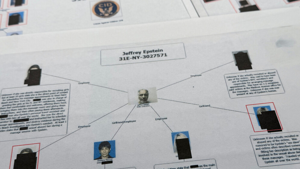 Dokument iz dosjea: Epsteinova mreža žrtava