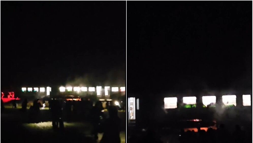 Zapalio se vlak u Slavoniji