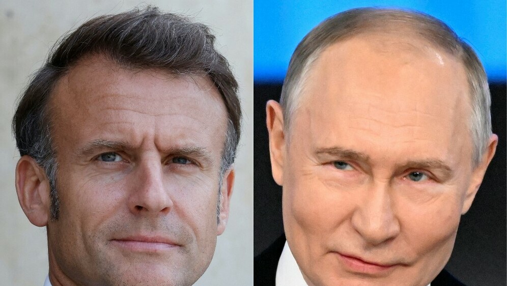 Emmanuel Macron i Vladimir Putin