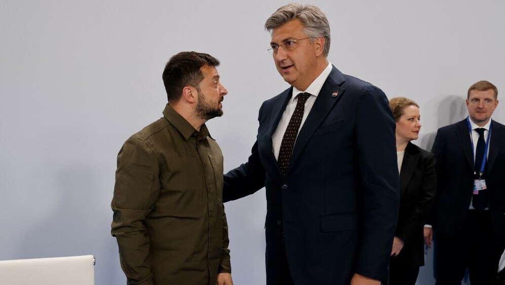Volodimir Zelenski i Andrej Plenković