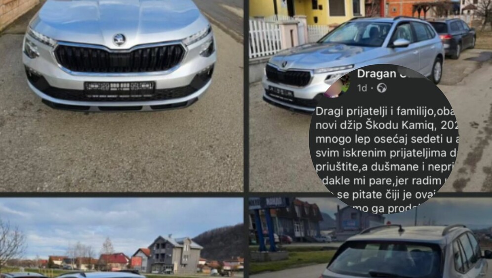 Objava na Facebooku u kojoj se muškarac pravi važan