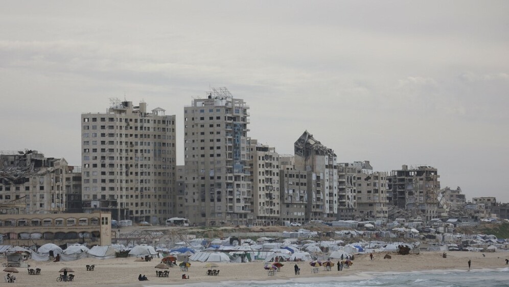 Plaža uz obalu grada Gaze