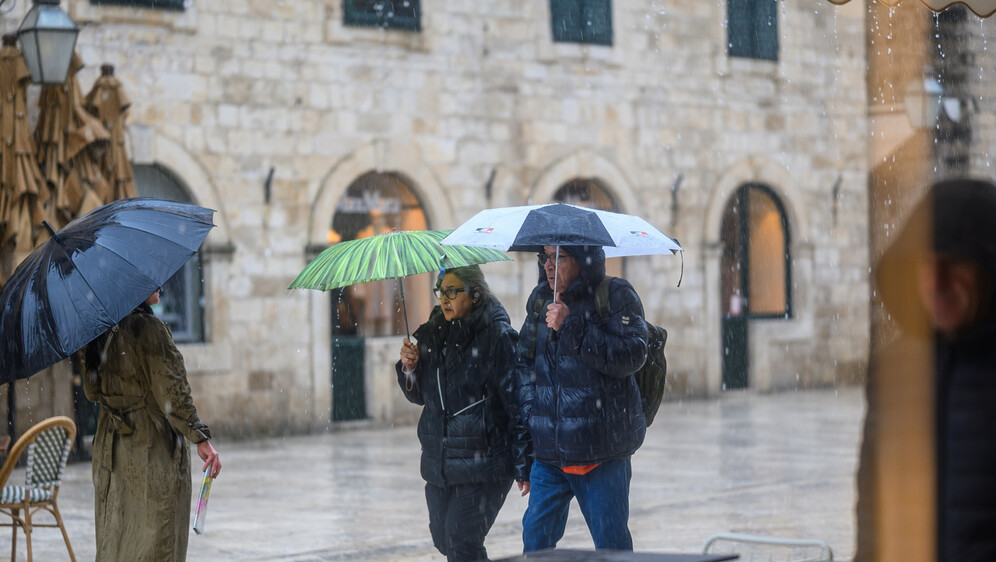 Kiša u Dubrovniku, ilustracija