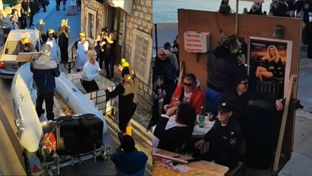 Urnebesne snimke povorke u Dalmaciji