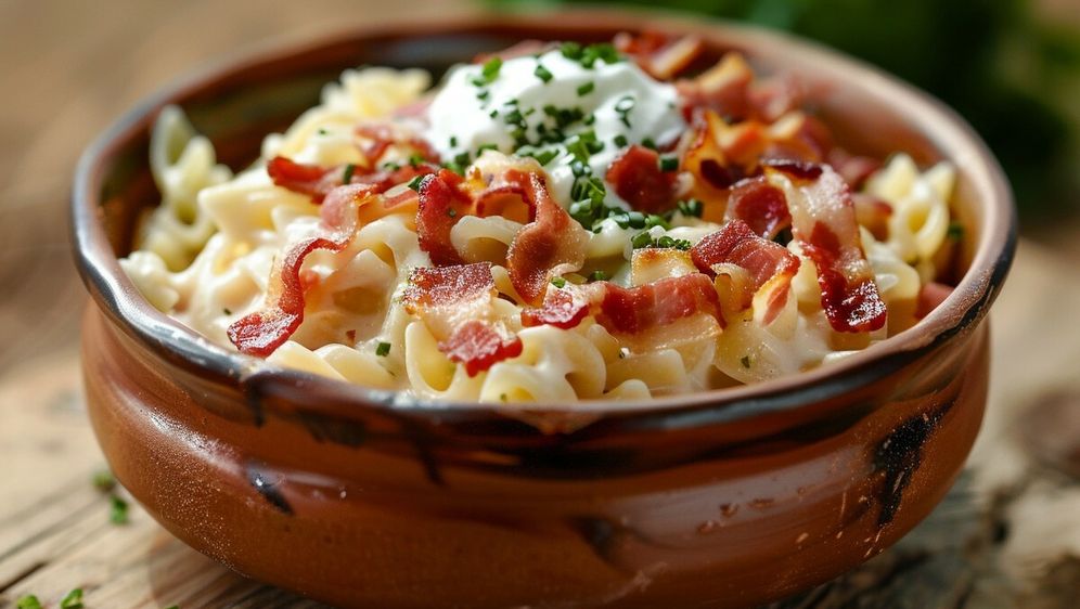 Tjestenina sa sirom i slaninom