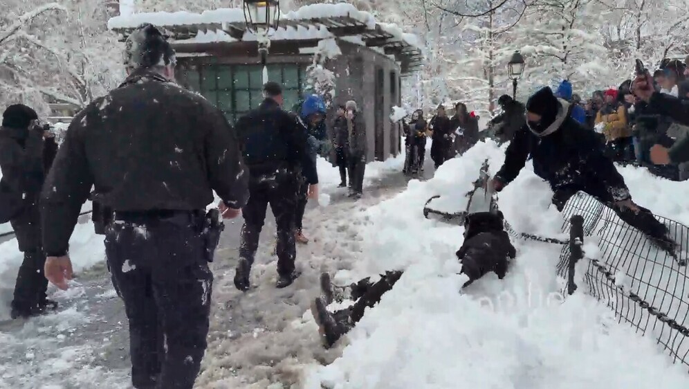 Policija na grudanju u New Yorku