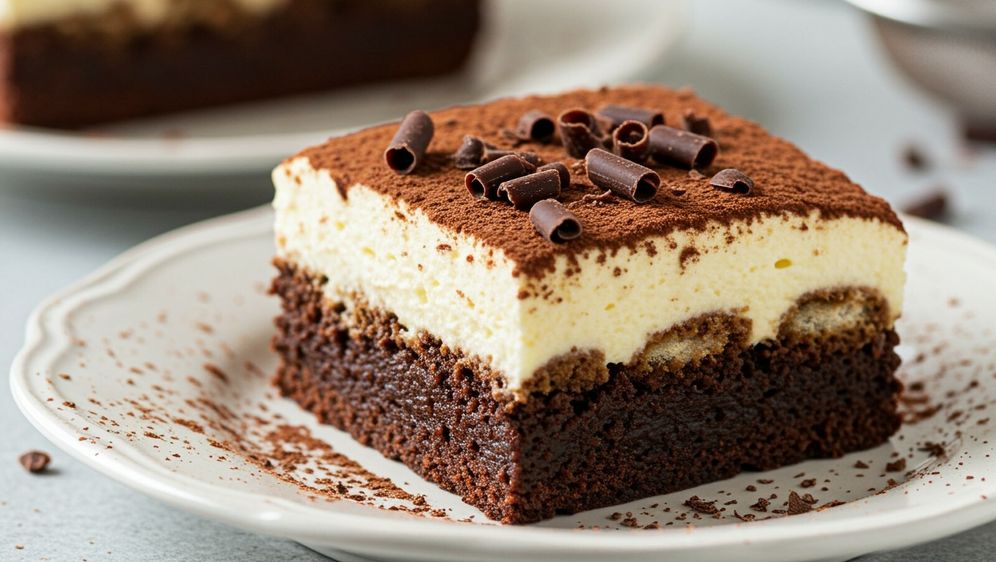 Brownie tiramisu