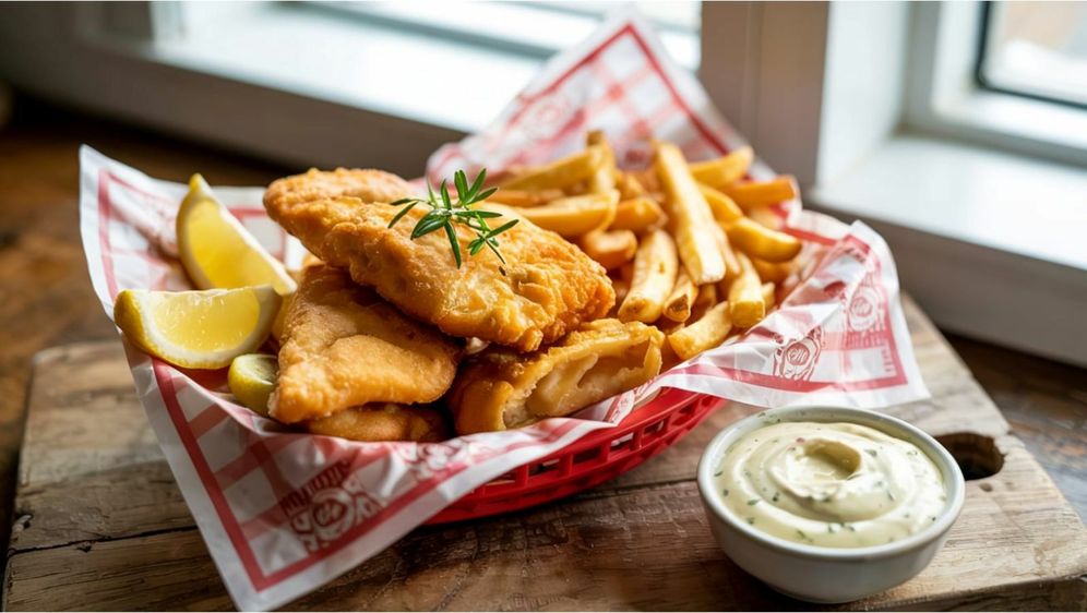 Pržena riba u tijestu s limunom