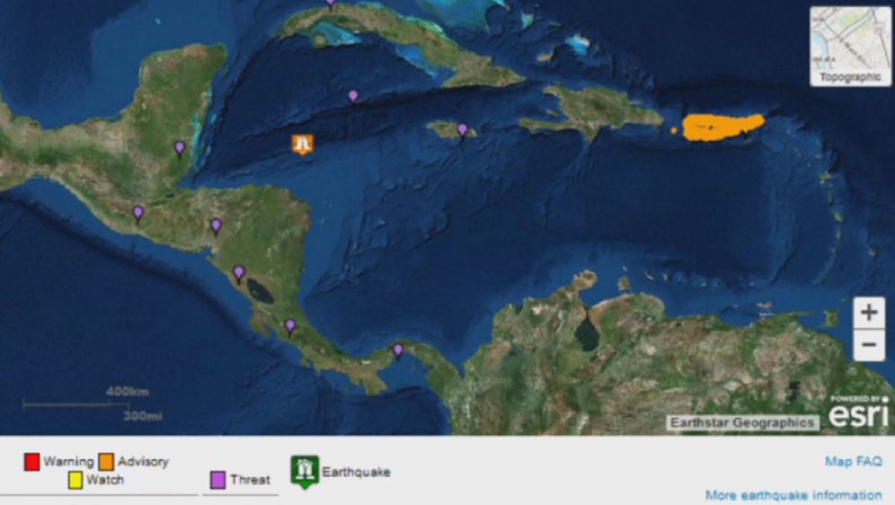 Honduras pogodio jak potres (Screenshot Reuters)