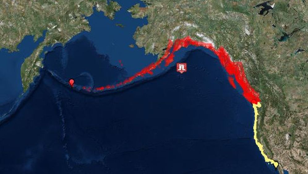 Razoran potres u Aljaskom zaljevu (Foto: tsunami.gov)