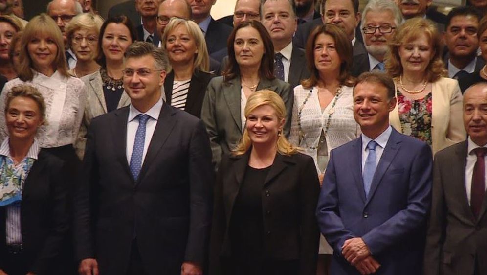 Andrej Plenković, Kolinda Grabar Kitarović, i Gordan Jandroković (Foto: Dnevnik.hr)